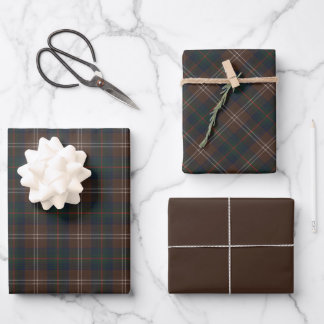 Feuille De Papier Cadeau Chasse Chisholm Tartan écossais original moderne