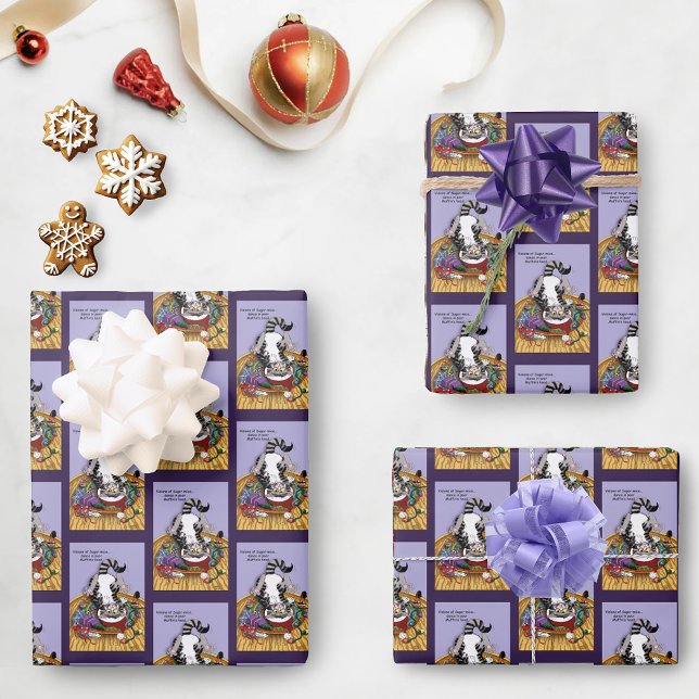 Feuille De Papier Cadeau Chat de Noël (Créateur téléchargé)