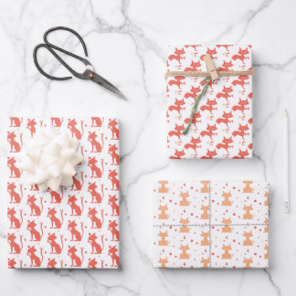 Feuille De Papier Cadeau chats mignons