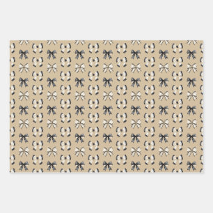 Feuille De Papier Cadeau Chats mignons et fantômes Halloween