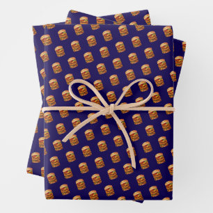 Feuille De Papier Cadeau Cheeseburger