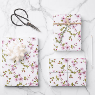 Feuille De Papier Cadeau Cherry blossom seamless pattern