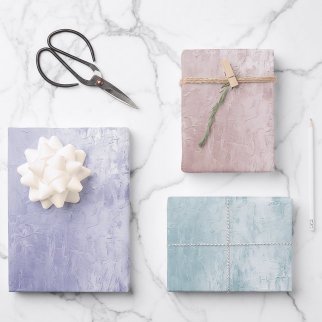 Feuille De Papier Cadeau Chic Dusty Lavender violet (Recto)