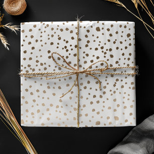 Feuille De Papier Cadeau Chic Faux Gold Motif
