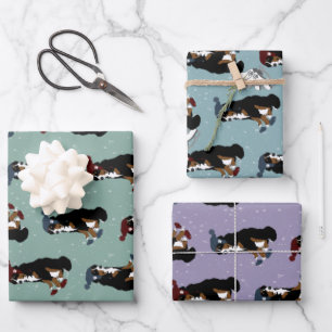 Feuille De Papier Cadeau Chien de montagne bernois