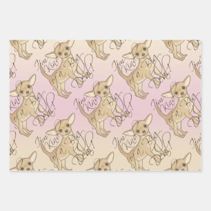 Feuille De Papier Cadeau Chihuahua Je suis un peu une grosse affaire