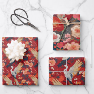 Feuille De Papier Cadeau Chiyogami Yuzen Washi Style motif