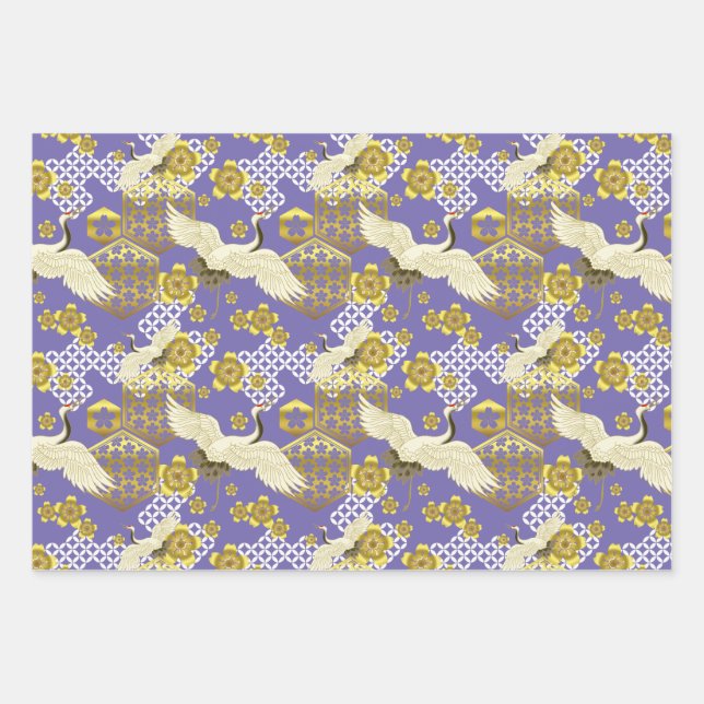 Feuille De Papier Cadeau Chiyogami Yuzen Washi Style motif (Devant)
