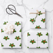 Christmas Holly Motif