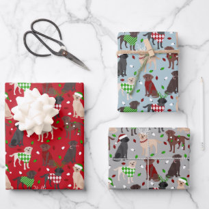 Feuille De Papier Cadeau Christmas Labrador Retriever