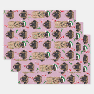 Feuille De Papier Cadeau Christmas Leonberger