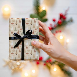 Feuille De Papier Cadeau Christmas woodland animals wrapping paper 