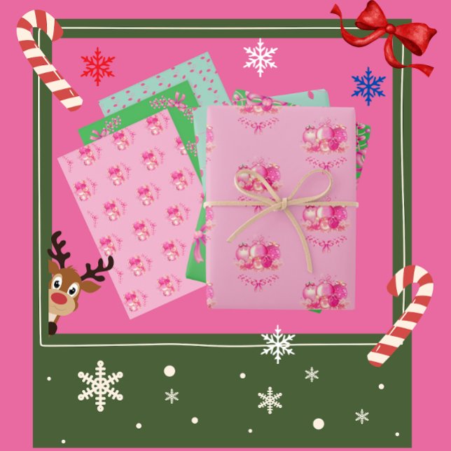 Feuille De Papier Cadeau Christmas Wrapping Paper Trio  (Créateur téléchargé)