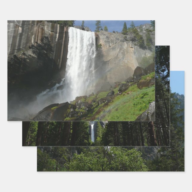 Feuille De Papier Cadeau Chutes vernales I dans le parc national Yosemite (Lot)