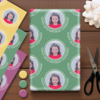 Circle One Photo Happy Birthday Greeting - Colours