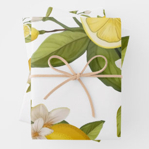 Feuille De Papier Cadeau citron vert