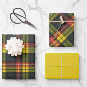 Feuille De Papier Cadeau Clan écossais de Buchanan Tartan