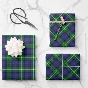 Feuille De Papier Cadeau Clan Forbes Tartan