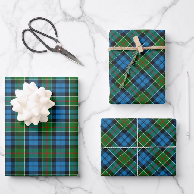Feuille De Papier Cadeau Clan Kirkpatrick Tartan (Recto)