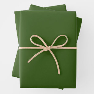 Feuille De Papier Cadeau Classe de 2026 et Nom du diplômé Vert Blanc Or