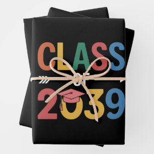 Feuille De Papier Cadeau Classe super de 2039 Diplômé Aîné 2039