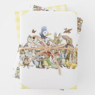 Feuille De Papier Cadeau Classic Peter le lapin fête d'anniversaire