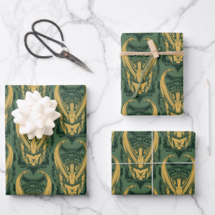 Feuille De Papier Cadeau Classiques des Avengers   Graphique Loki Nordique