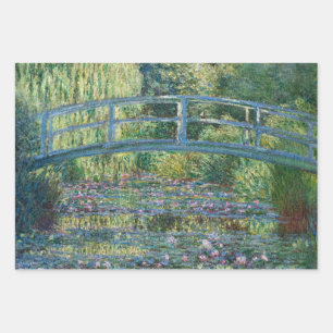 Feuille De Papier Cadeau Claude Monet - Eau Lily étang, Harmonie verte