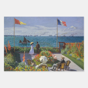 Feuille De Papier Cadeau Claude Monet - Jardin de Sainte-Adresse