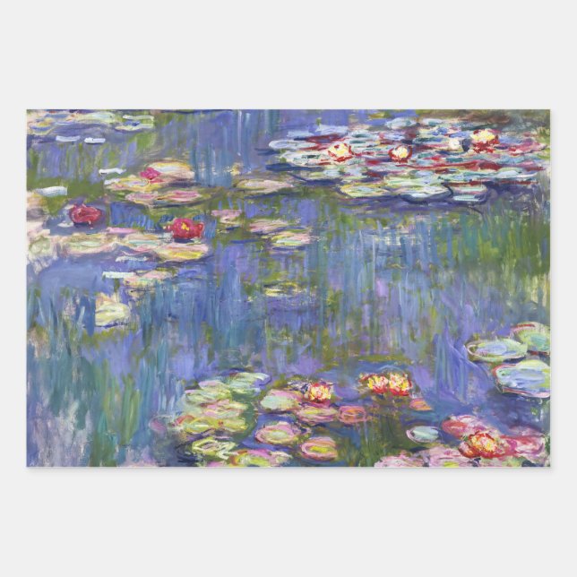 Feuille De Papier Cadeau Claude Monet - Nymphéas / Nymphéas (Devant)