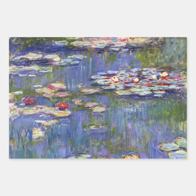 Feuille De Papier Cadeau Claude Monet - Nymphéas / Nymphéas (Devant)