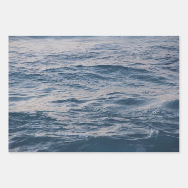 Feuille De Papier Cadeau Closeuse d'eau de mer (Devant)