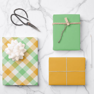 Feuille De Papier Cadeau Clover Gingham
