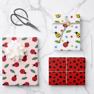 Feuille De Papier Cadeau Coccinelle