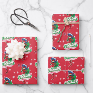 Feuille De Papier Cadeau Coccinelle   Joyeux Noël