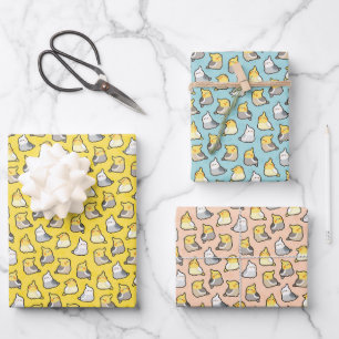 Feuille De Papier Cadeau Cockatiles mignons