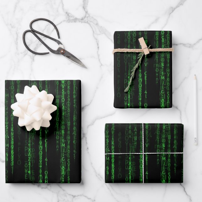 Feuille De Papier Cadeau Code matriciel (Recto)