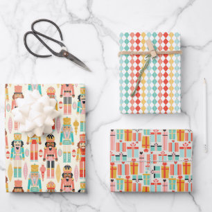 Feuille De Papier Cadeau Collage Pastel Colorful Vacances