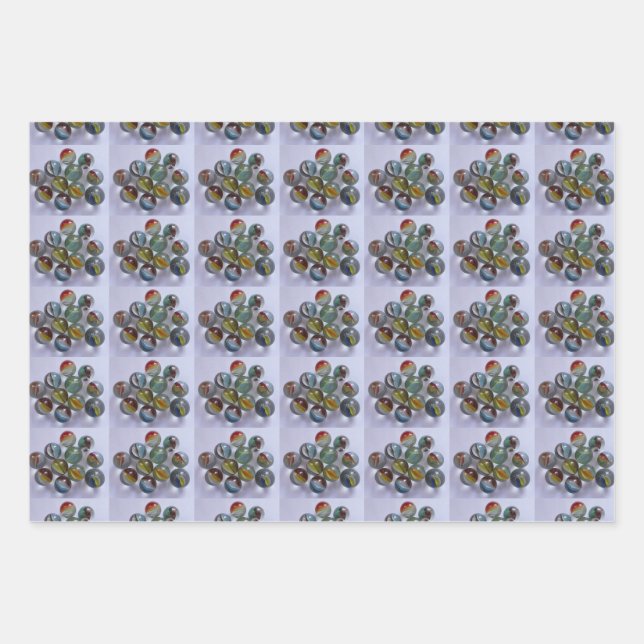 Feuille De Papier Cadeau Collecteur de marbre (Devant)