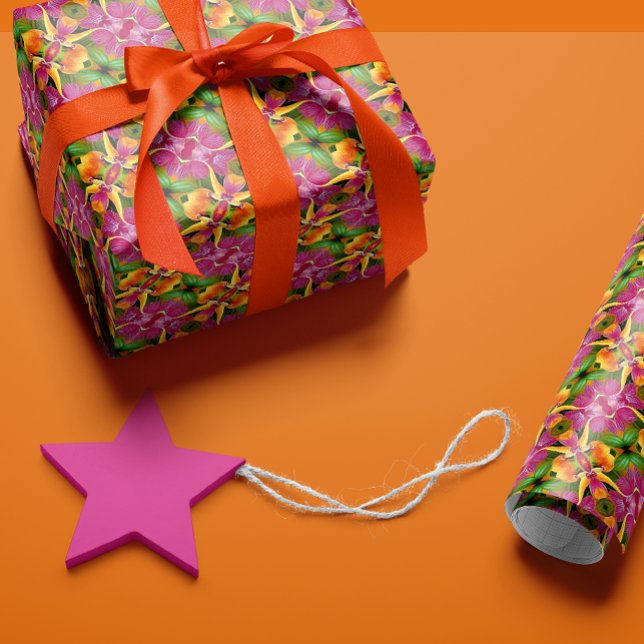 Feuille De Papier Cadeau Collection d'Aloha Tropical et Vibrant (Créateur téléchargé)