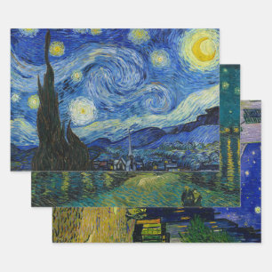 Feuille De Papier Cadeau Collection Vincent van Gogh, Découpage