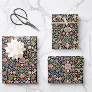 Feuille De Papier Cadeau Coloré Vintage Floral Indien Mandala Motif