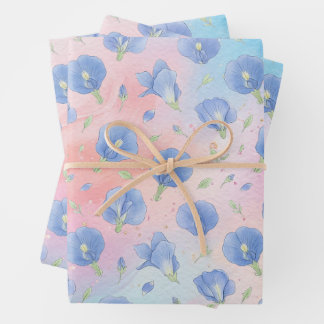 Feuille De Papier Cadeau Colorful Flower Pattern Wrapping Paper