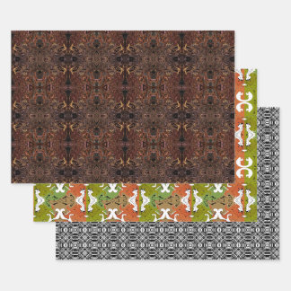 Feuille De Papier Cadeau Conception de motifs uniques non-vacances