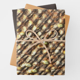 Feuille De Papier Cadeau Conception de Pépite d'Or