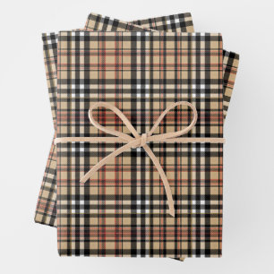 Feuille De Papier Cadeau Conception de plaid classique