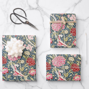 Feuille De Papier Cadeau Conception florale de fleur vintage William Morris