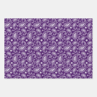 Feuille De Papier Cadeau Conception Paisley Colorée