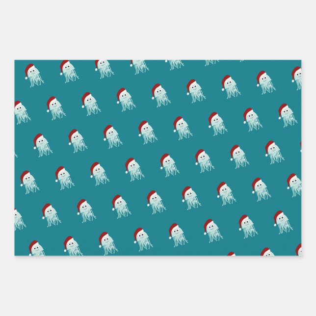 Feuille De Papier Cadeau Confiture de Noël (Devant)