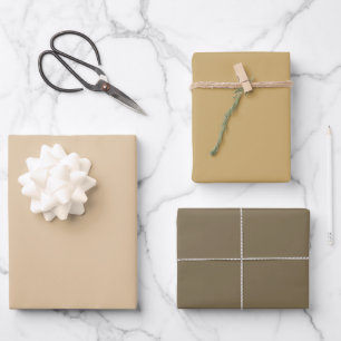 Feuille De Papier Cadeau Cookie de Fortune au Gingembre Brut Tons Bruns 3